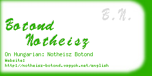 botond notheisz business card